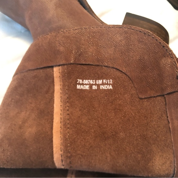 Johnston Murphy Vero cuoio brown leather Women’s Boots - Sz 6 M back zipper - Picture 4 of 11